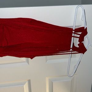 Red formal dress